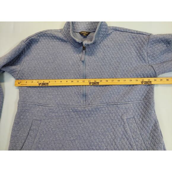 Eddie Bauer Ladies Quilted Half Zio Pullover Colony Blue XL Sweatshirt Top Shirt - Picture 5 of 5
